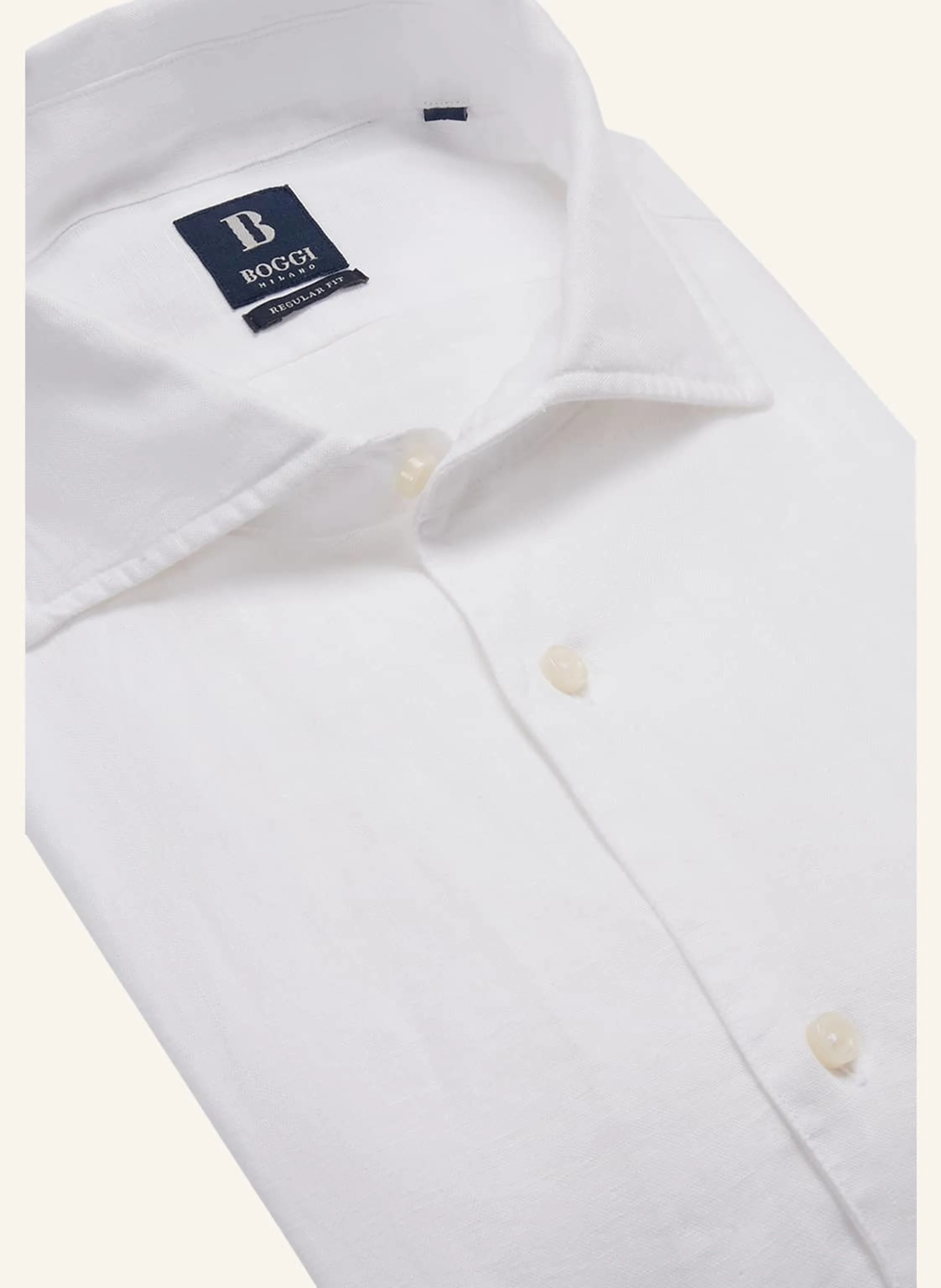 BOGGI MILANO Leinenhemd Regular Fit