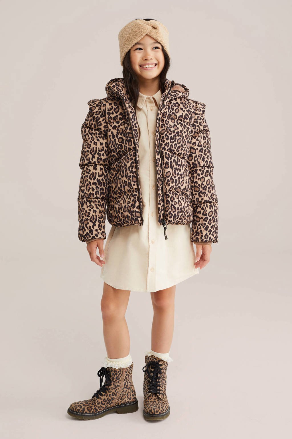 WE Fashion gewatteerde jas bruin