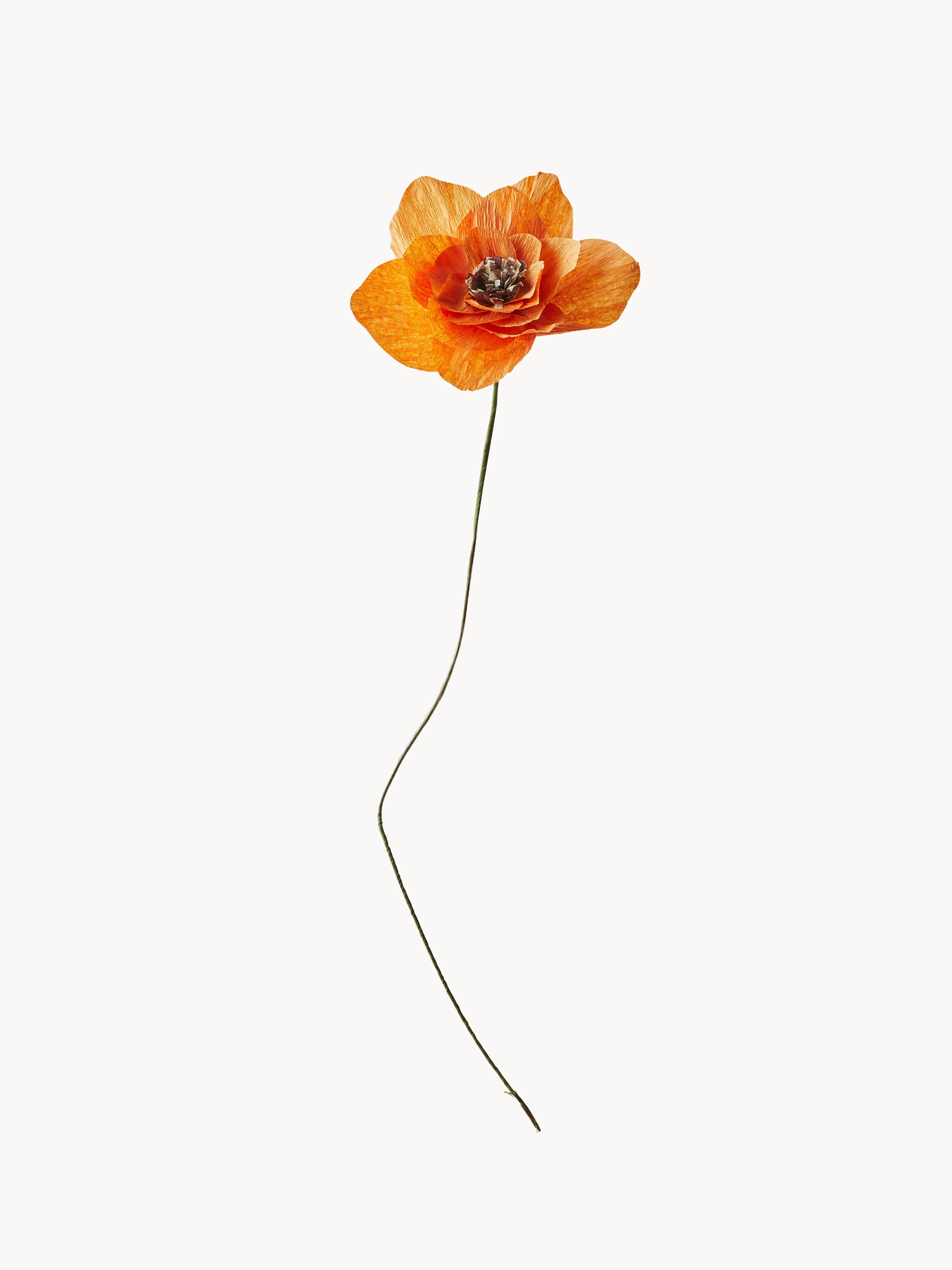 Handgemaakte kunstbloem Poppy