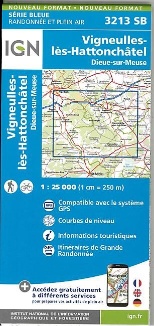 IGN - 3213 SB VIGNEULES LES HATTONCHATEL 1 25 000