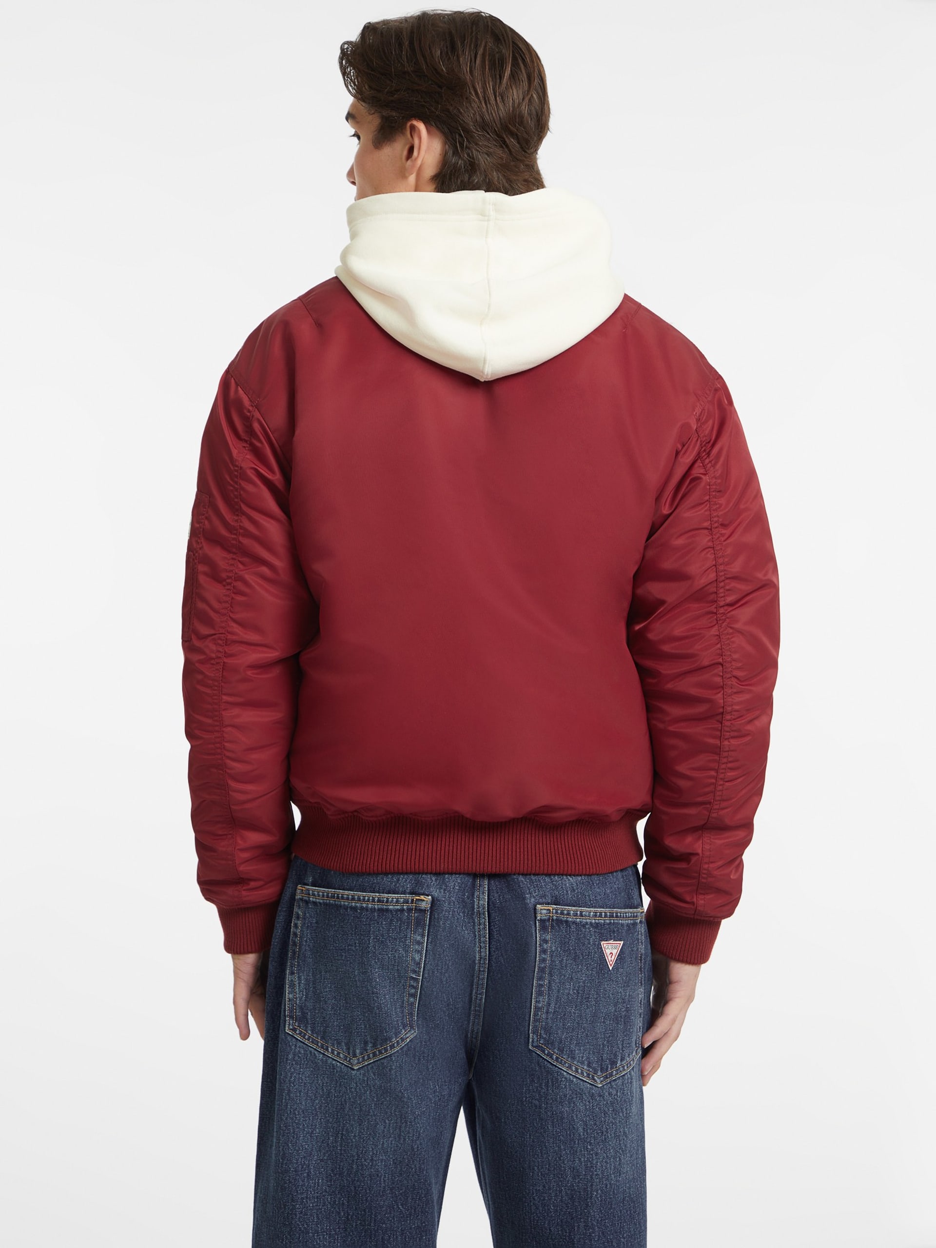 Jaqueta bomber de nylon