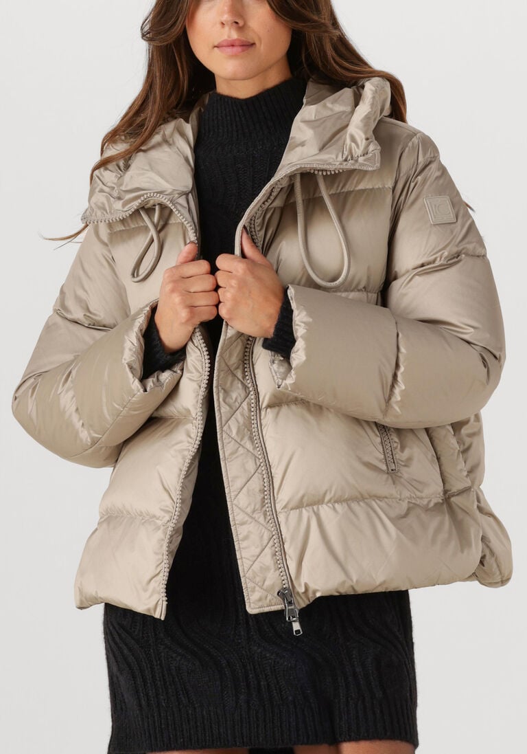 beige luisa cerano gewatteerde jas 428513/4144