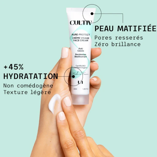 Cultiv Crème Visage Matifiante Pure-Protect 40 ML