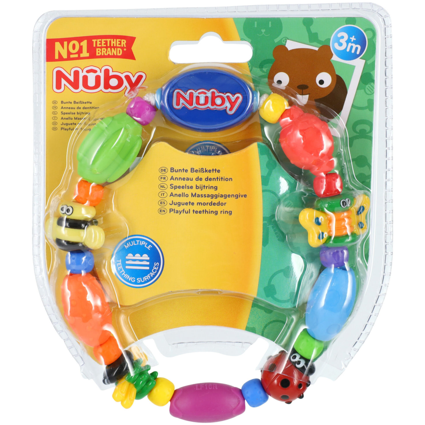 Nûby Beiß- & Greifkette Bug-a-Loop 3+ Monate