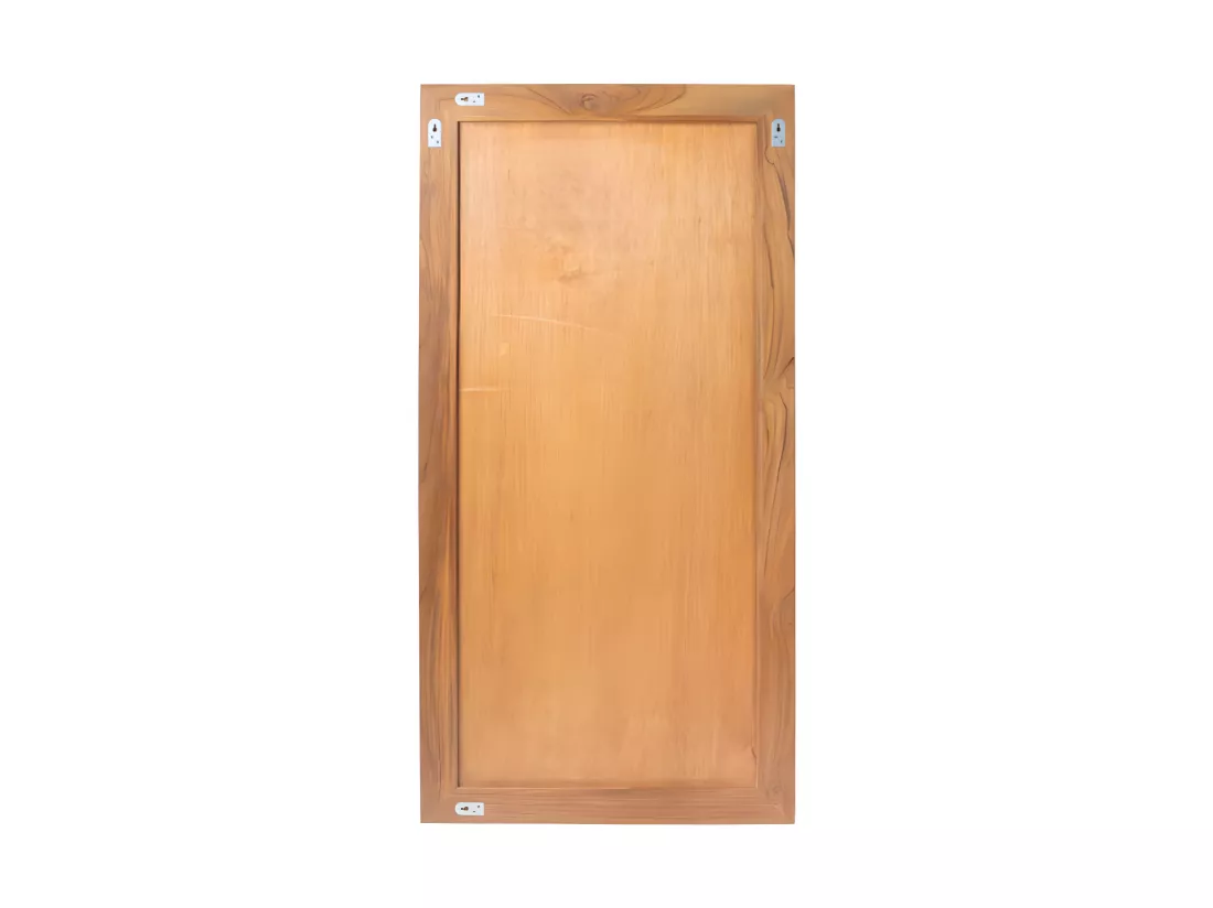 Miroir rectangulaire en teck clair - 60 x 120 cm - AMLAPURA