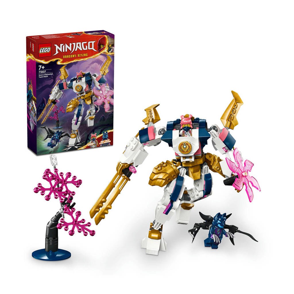 Zeer fijn! Zowel hoofdpersonage als accessoiresSora's elementaire techmecha Ninja Rollenspel Speelgoed voor Kinderen 71807