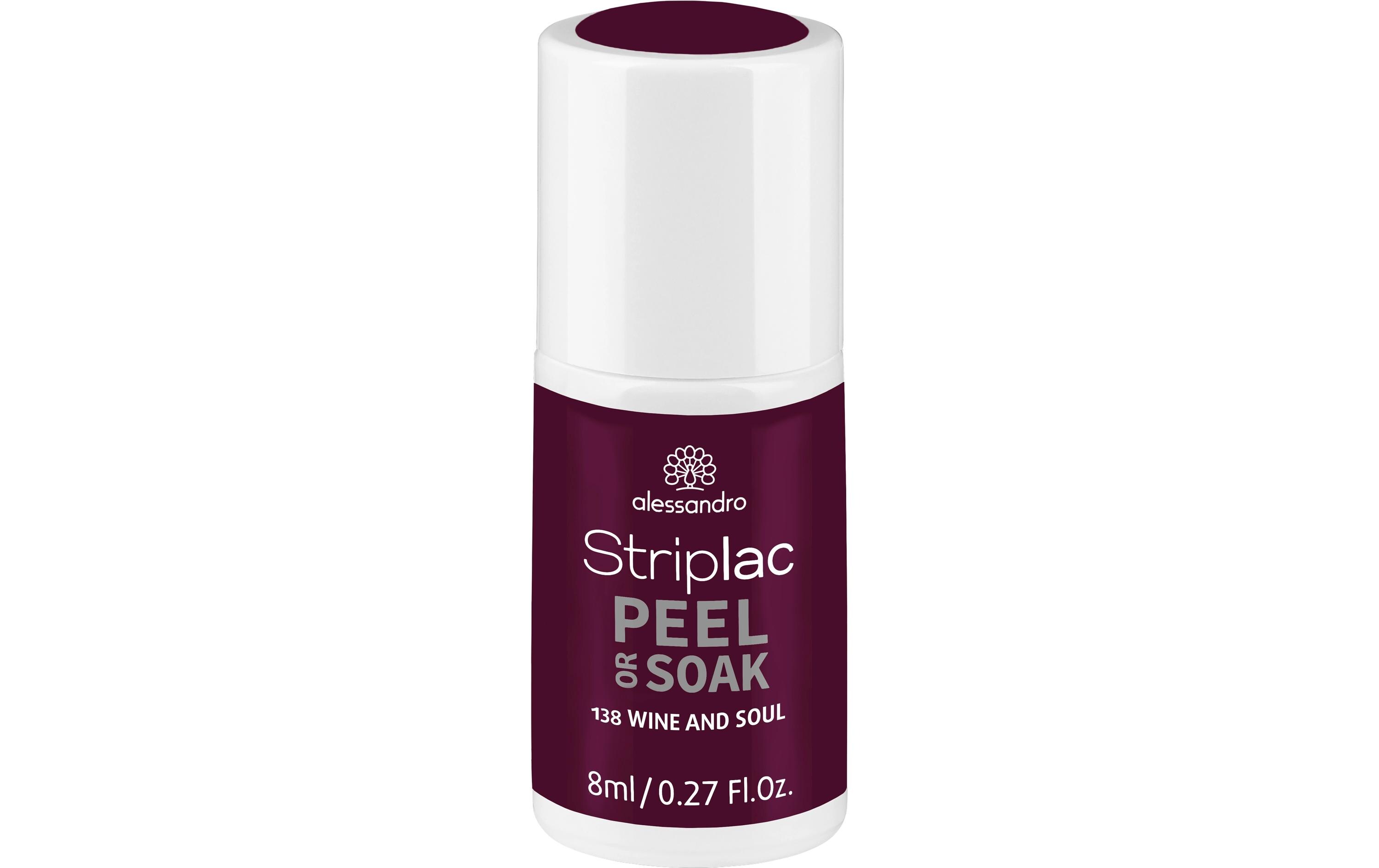 Nagelgel Striplac 138 Wine And SoulKratz- und splitterfester Gel-Nagellack