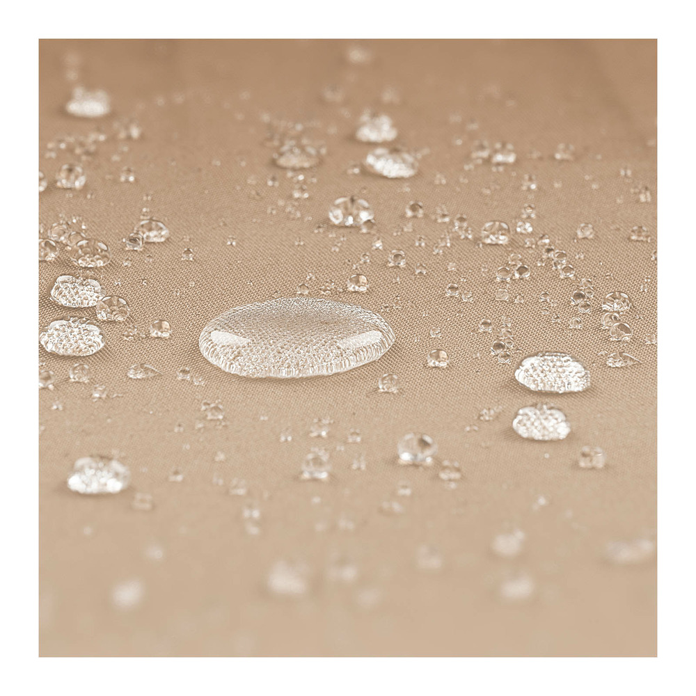 Parasol déporté rond diamètre 300 cm inclinable et pivotant crème