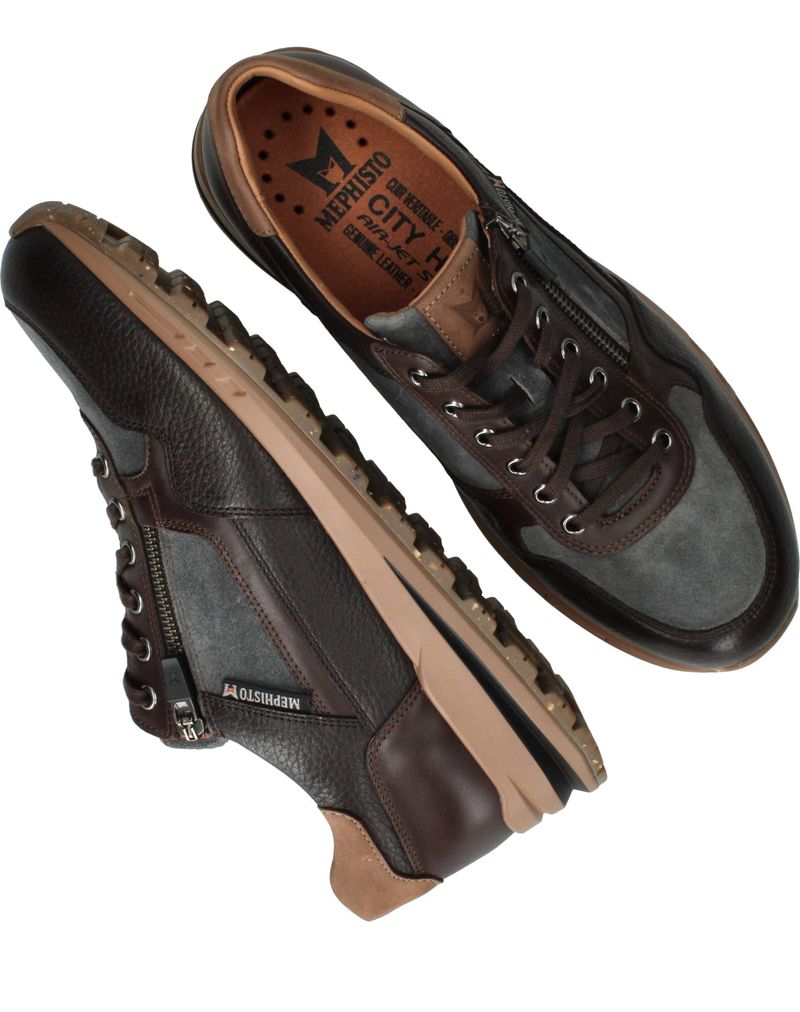 Mephisto Bradley Sneakers Bruin Heren