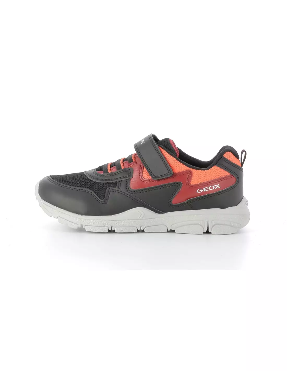 GEOX NEW TORQUE BOY - Baskets Blackred