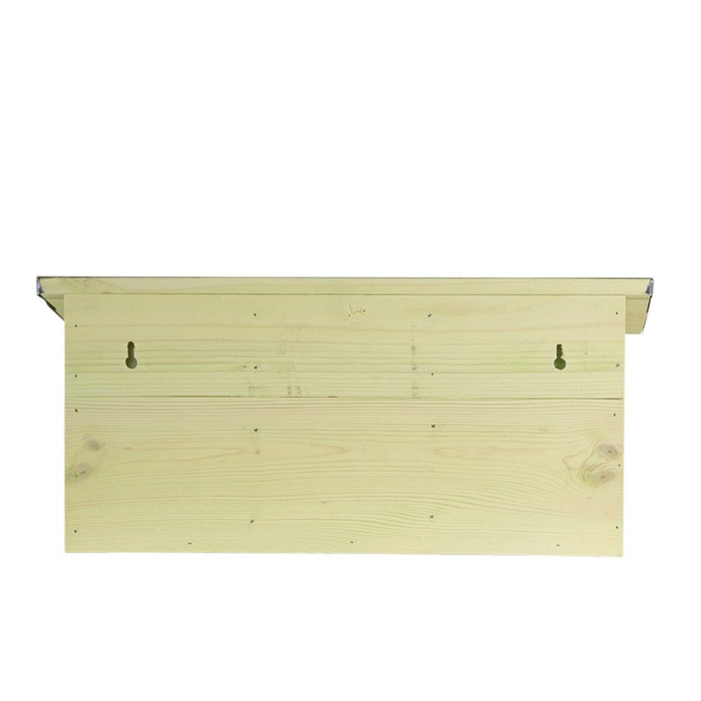 Appartement pour moineaux, horizontal, en bois pin, zinc, pour oiseaux.