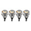 Trappelys 4-pk 24 V Ø36 mm 4x5 lm