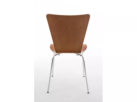 Lot de 8 Chaise de conférence - Bois & Nature - Marron - Aaron