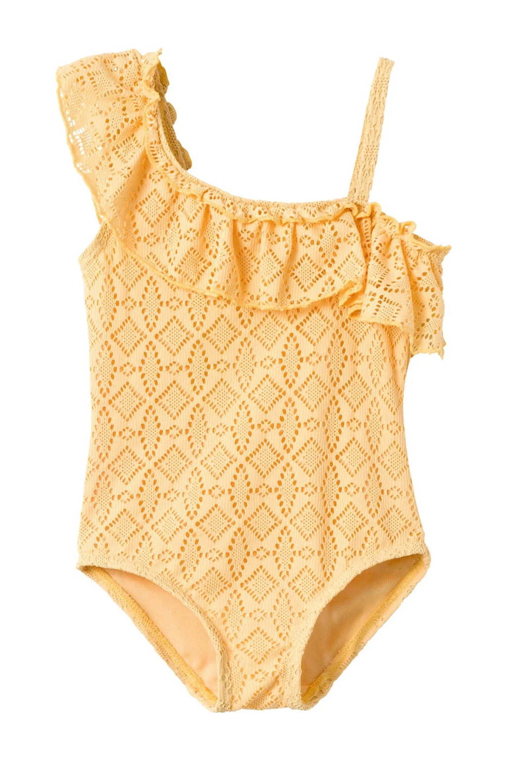 badpak NMFFANNIE met all over print geel