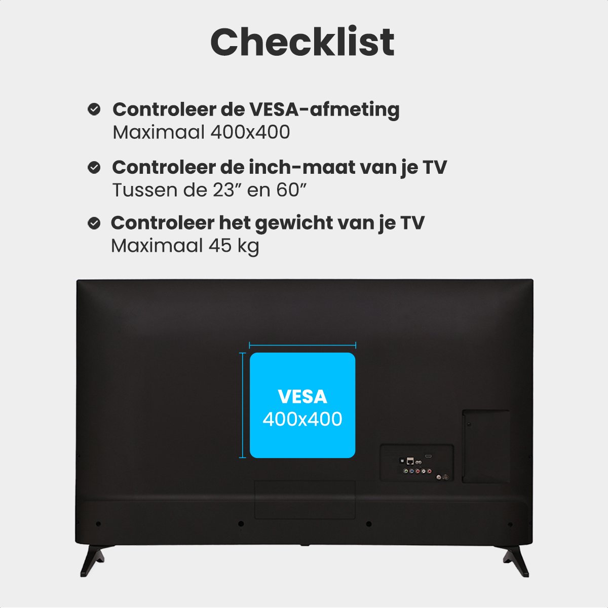 Auronic draaibaar en kantelbare TV beugel - 23-60 inch