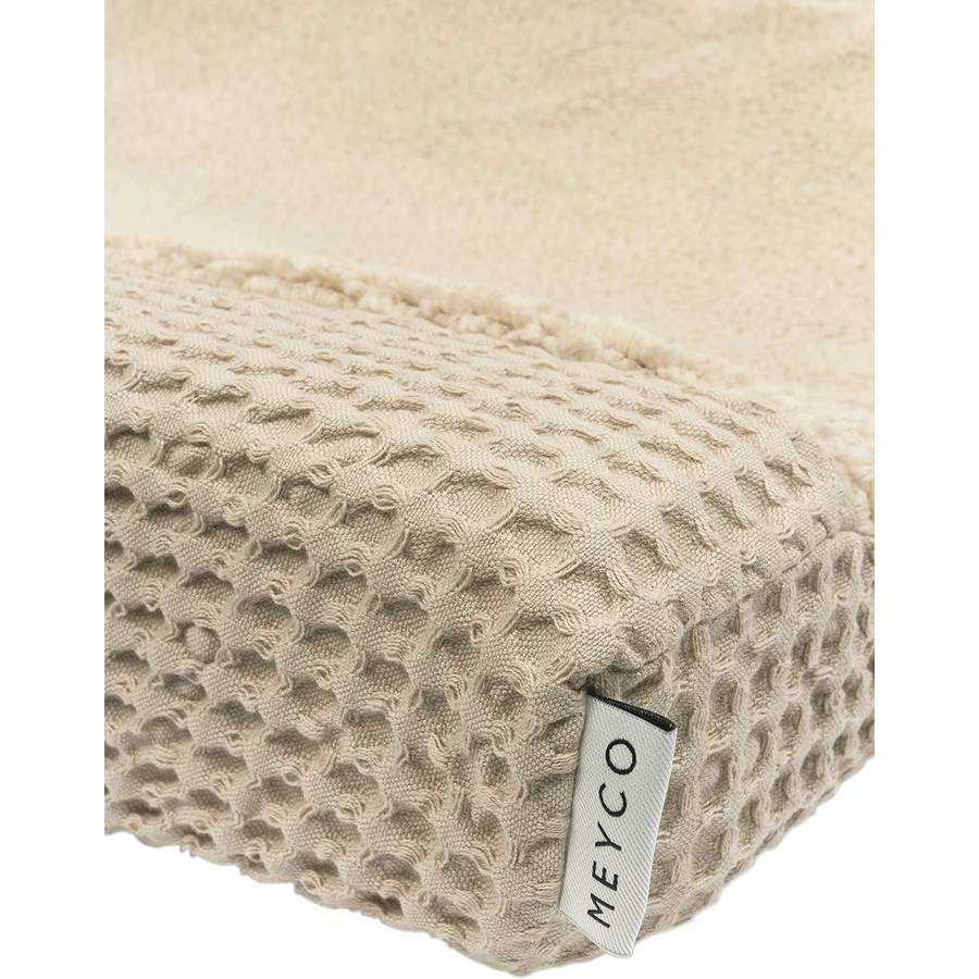 MEYCO Wickelauflagenbezug Waffel Teddy - Sand - 50 x 70 cm