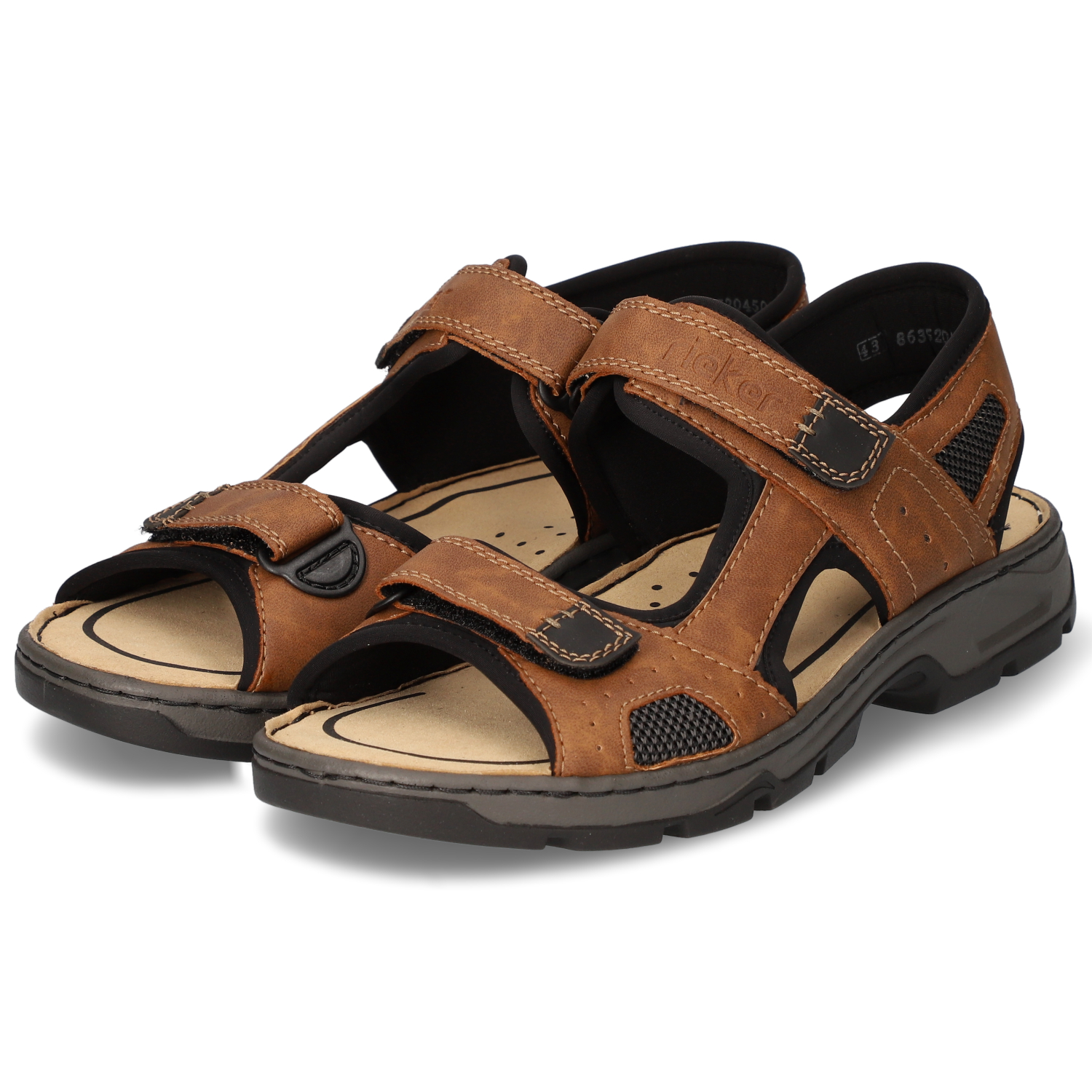 Rieker Sandalen - braun/kombi