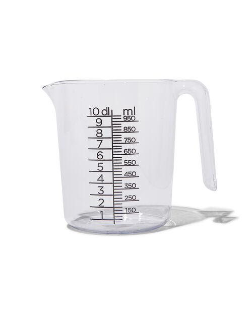gobelet gradué 1L plastique transparent