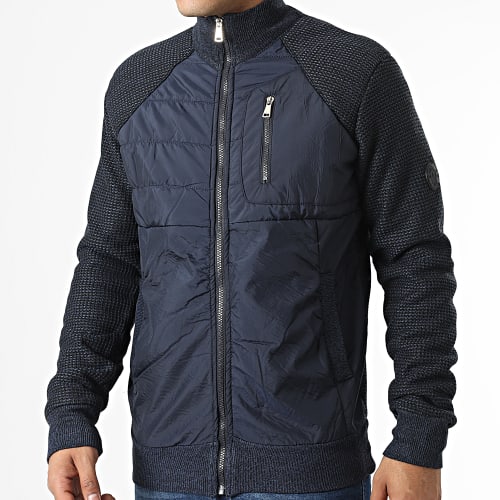 Gilet Zippé Micro Bleu Marine