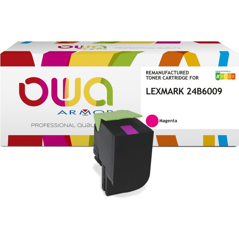 Toner remanufacturé OWA - haute capacité - pour LEXMARK 24B6009