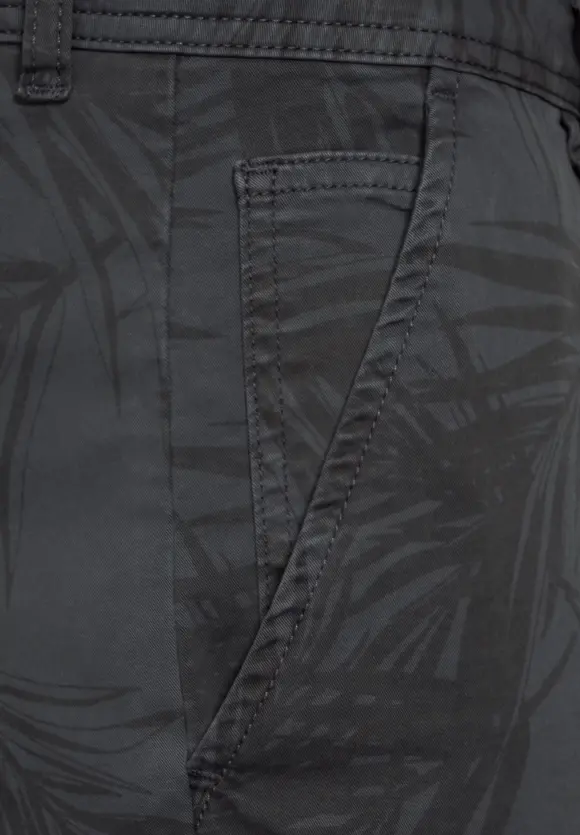 Regular Fit Shorts mit Print - coal grey