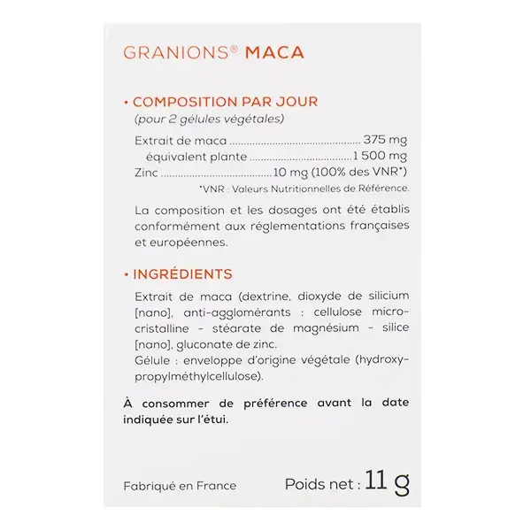 Granions Maca 30 cápsulas