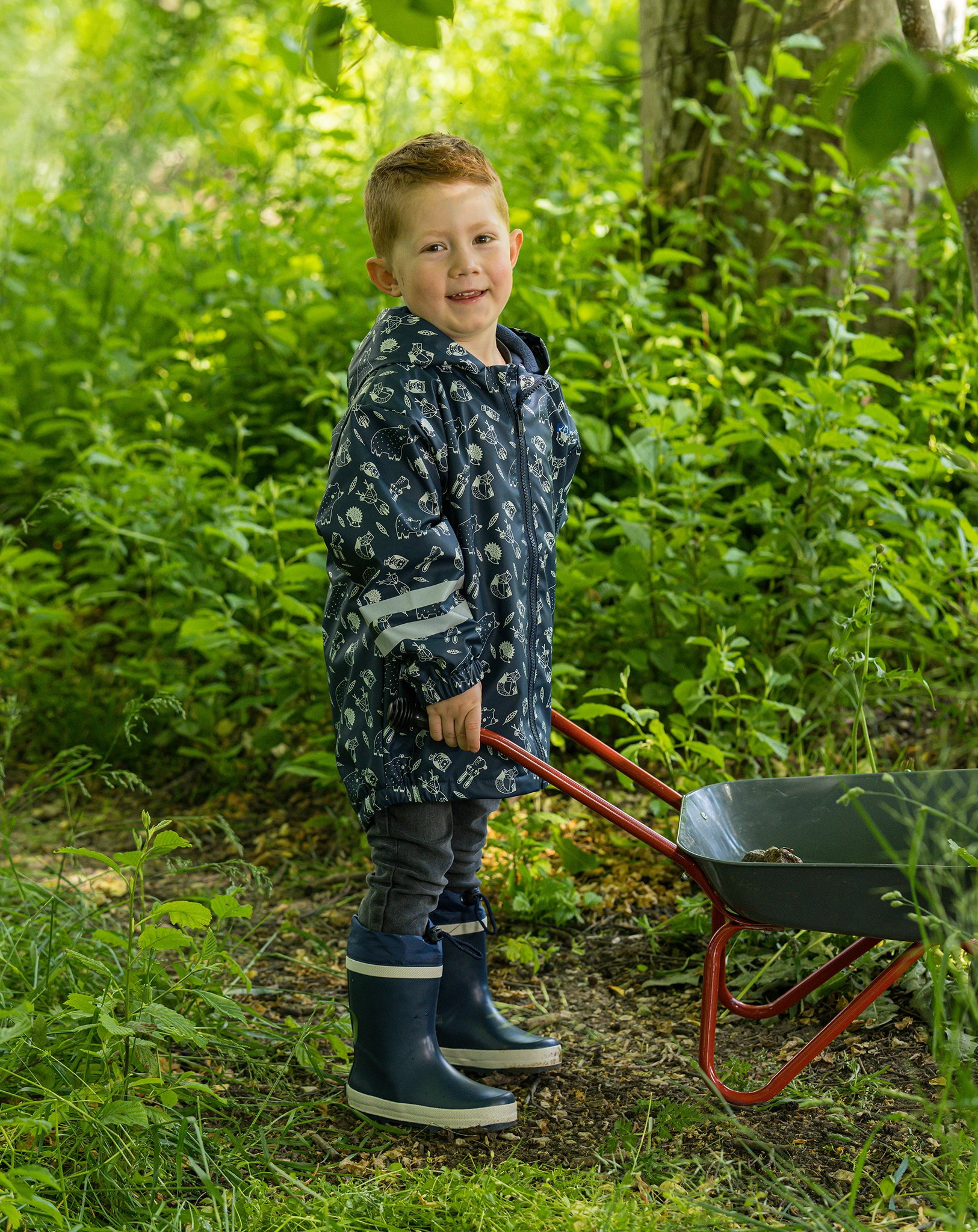 Regenjacke WALDTIERE in marine
