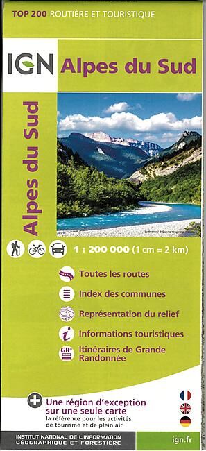 IGN - TOP 203 ALPES DU SUD ECHELLE 1 200 000