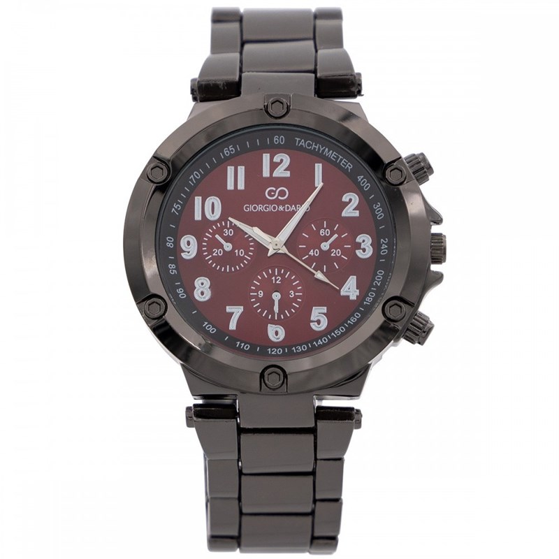 Montre Homme GIORGIO bracelet Acier Noir