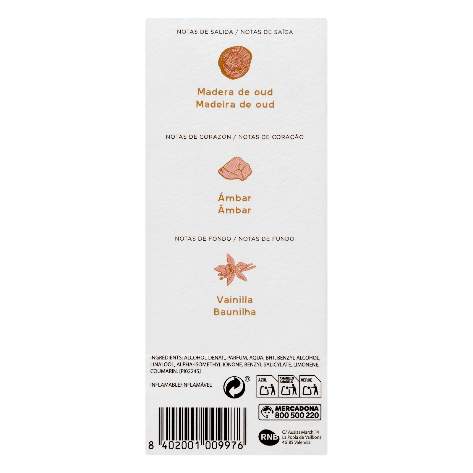 Extrait de parfum pour femme Amber