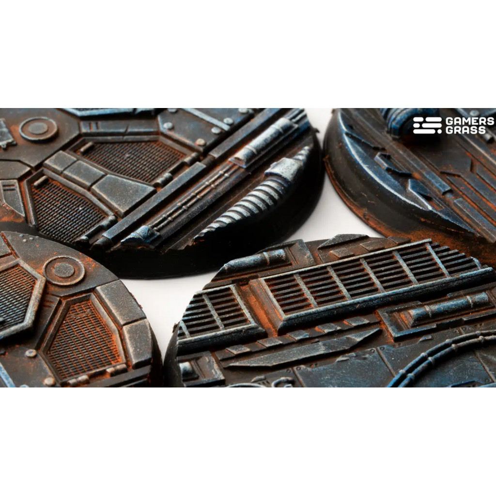 Spaceship Corridor Bases, Round 50mm (x3)