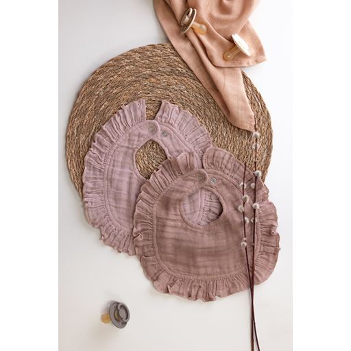 Sebra Muslin 2-pak Hagesmæk, Rosa