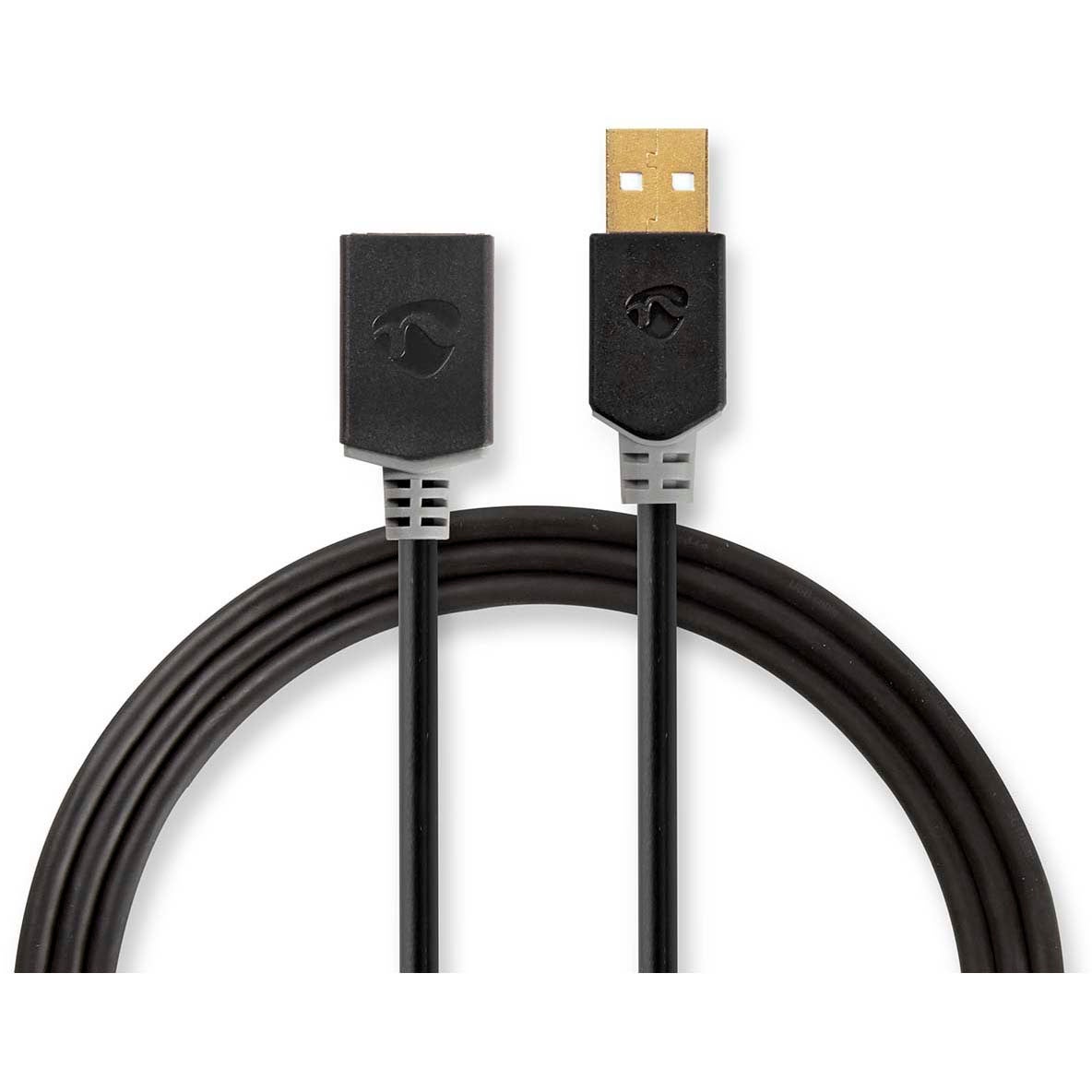 Nedis CCBW60010AT30 USB-kabel 2.0 USB-A male naar A female 480 Mbps 3m