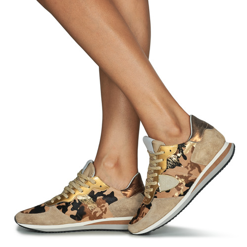 Philippe Model - TROPEZ X LOW WOMAN Camo / Beige / Oro