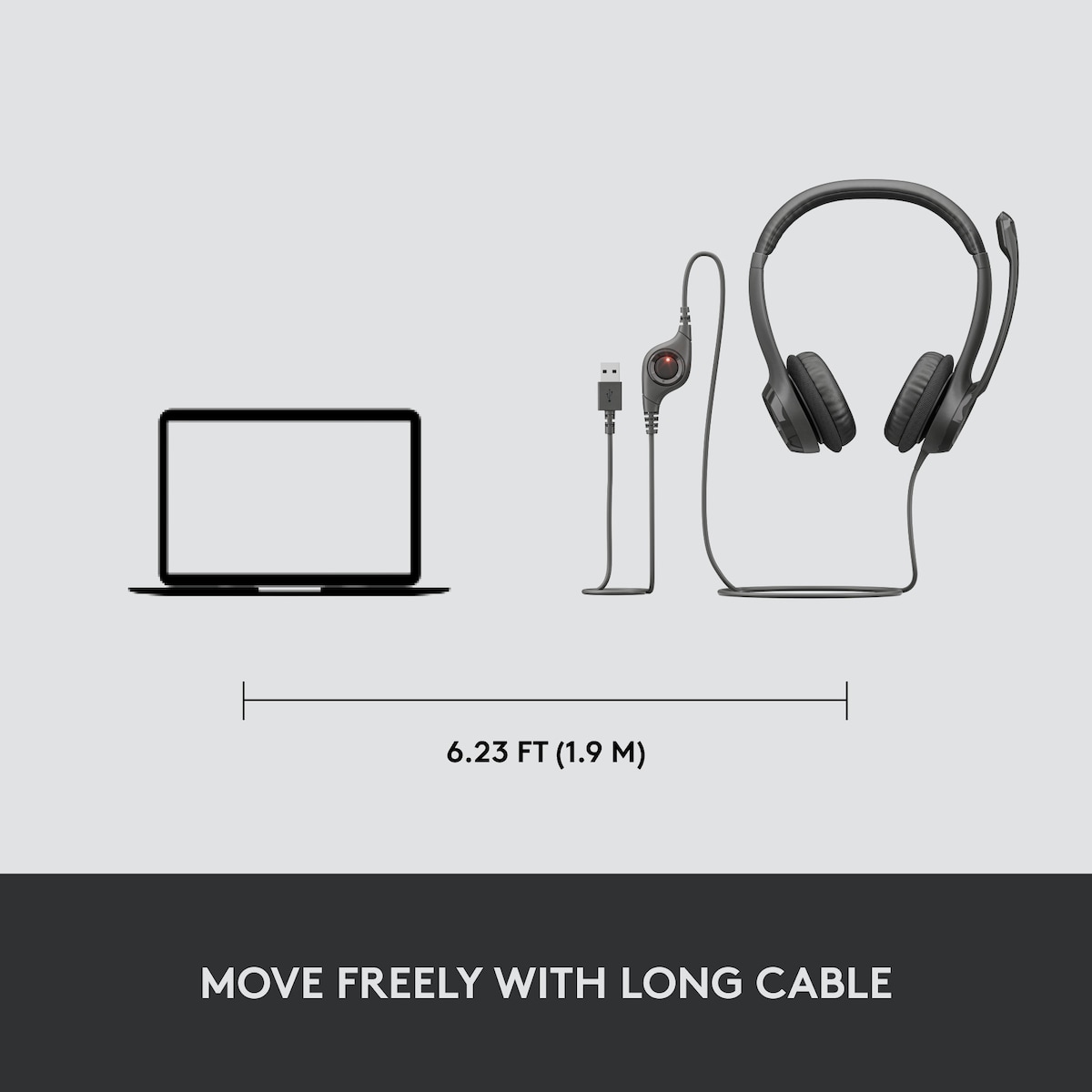 Logitech USB-headset H390 PC