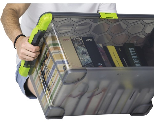 Evo Total Protection opbergbox, 44 l, antracietgroen, 59x39,5x28 cm