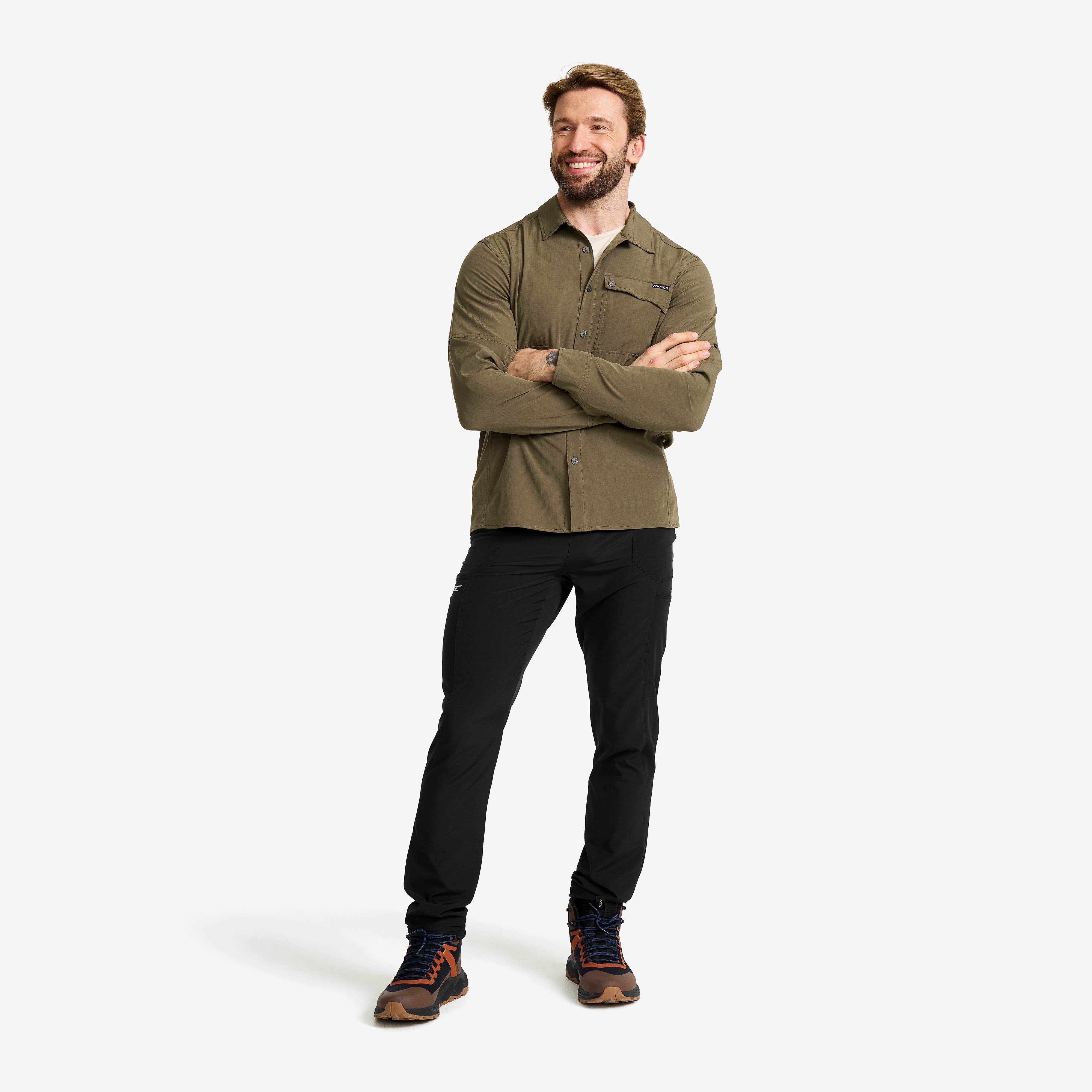 Gradient Pro UV Shirt Herre Light Moss Gray