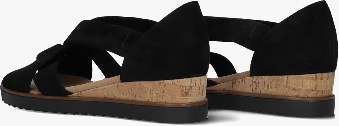 zwarte gabor sandalen met hak 782