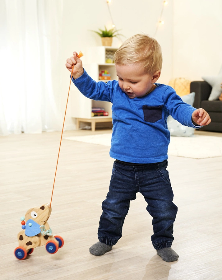 Holz-Nachziehtier HUND (17,5cm)