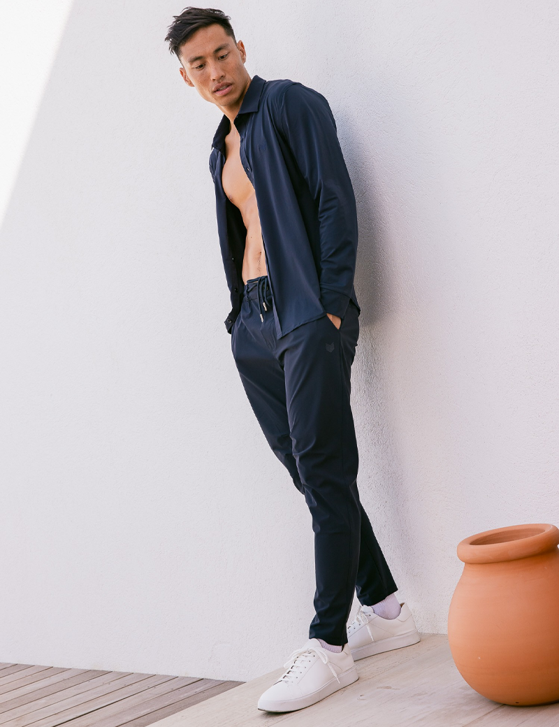 HBT PANTALON HOMME CHRIS BLEU MARINE