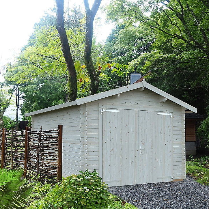 Garage en bois Danube pour 1 voiture 16,3m²