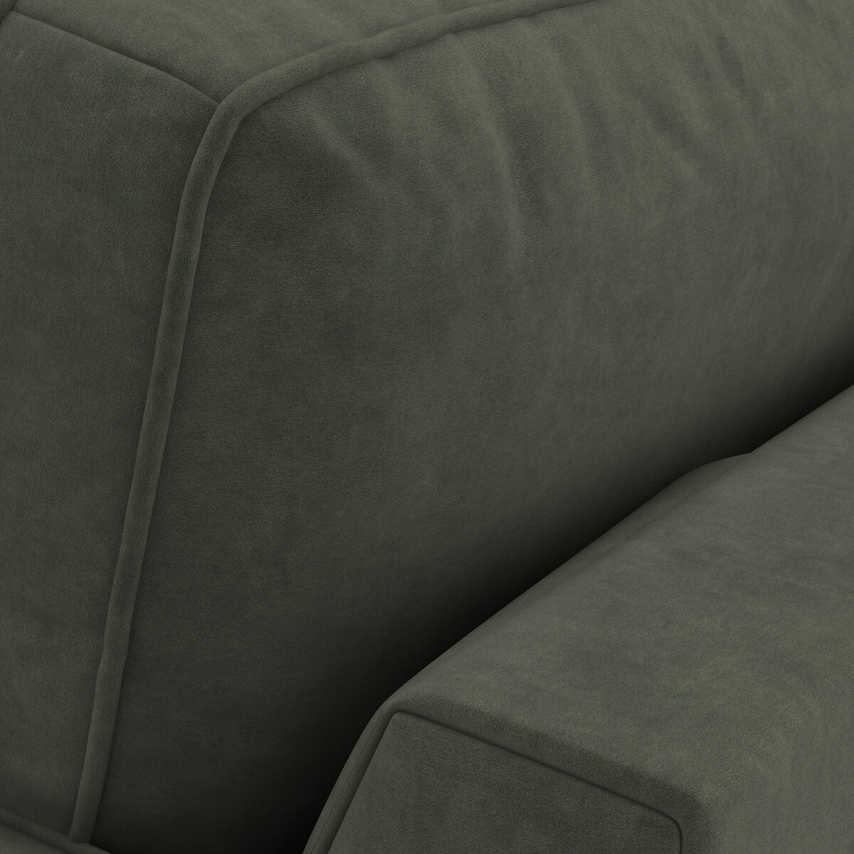 LA REDOUTE INTERIEURS<br>Sofá-cama de canto em veludo, espuma Cécilia