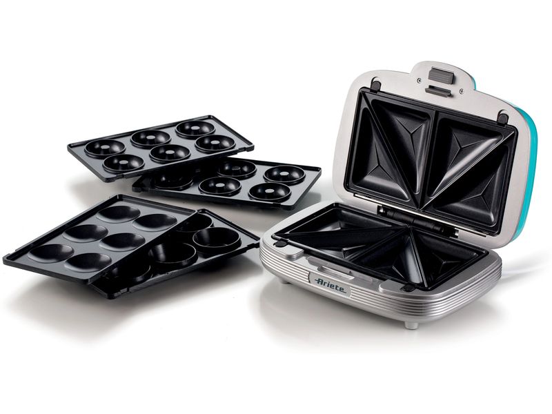 Ariete Multifunktionsgrill Party Time ARI-1972-BL 700 W, Bl Sandwich- und Keksmaschine