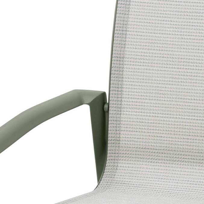 Fauteuil de jardin empilable AXANT Vert olive / Vert laurier