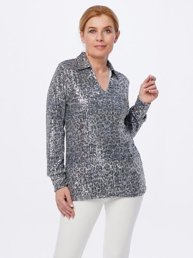 Paillettenbluse