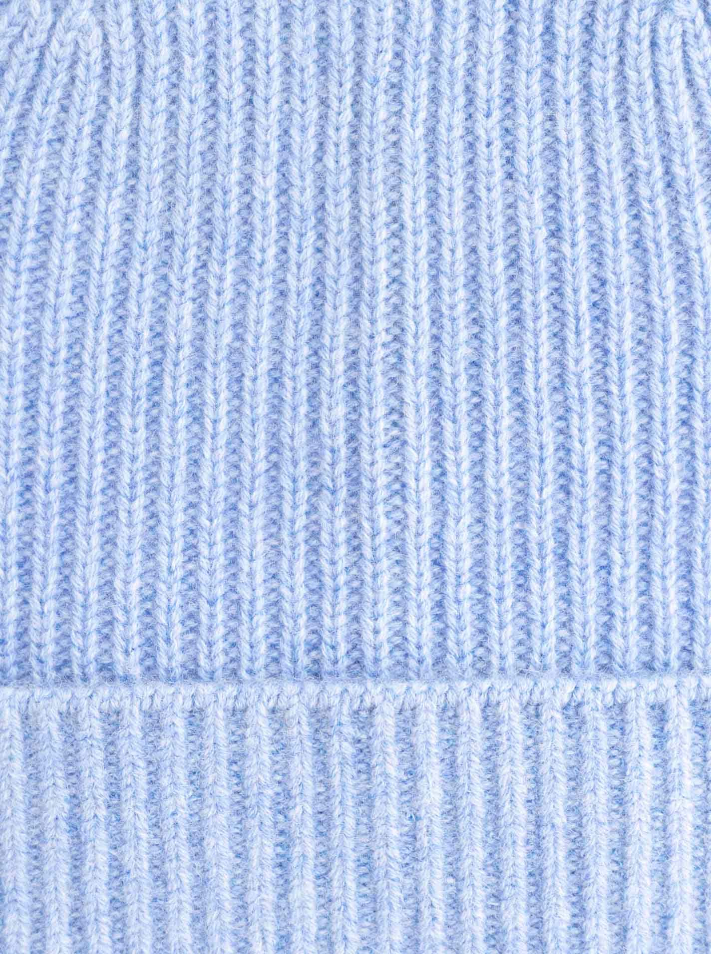 Zwillingsherz Beanie , Feinripp, breiter Umschlag, Wolle