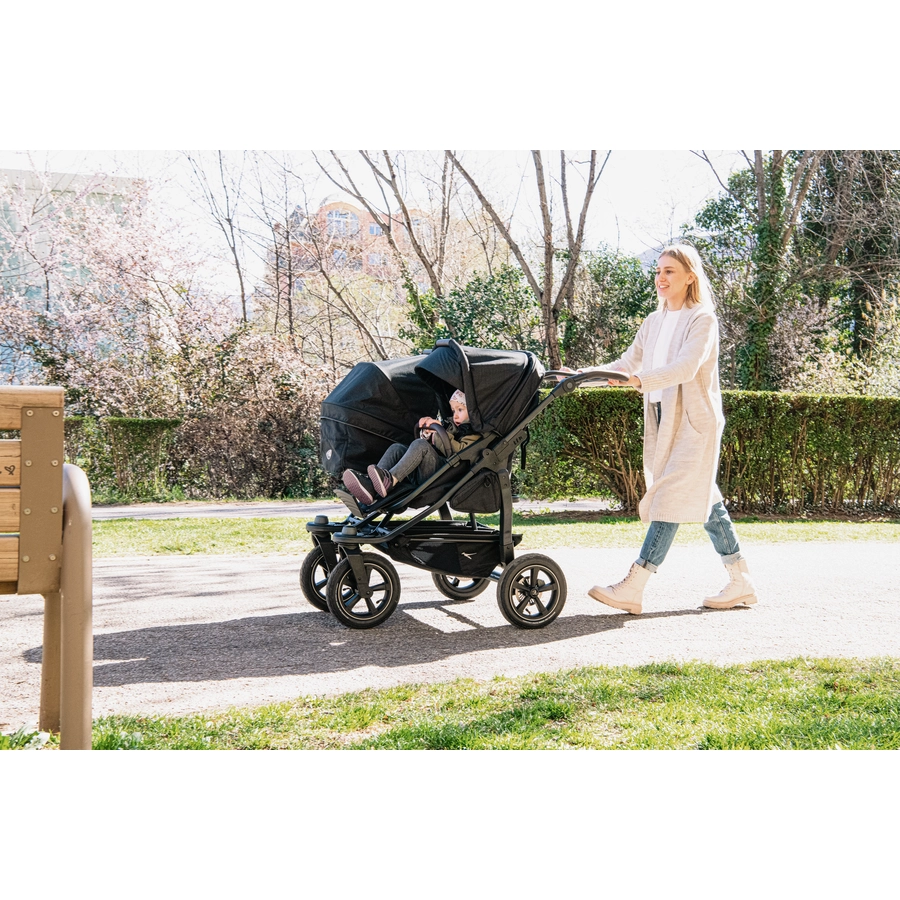 tfk Geschwisterwagen Duo 2 mit Luftrad-Set Olive
