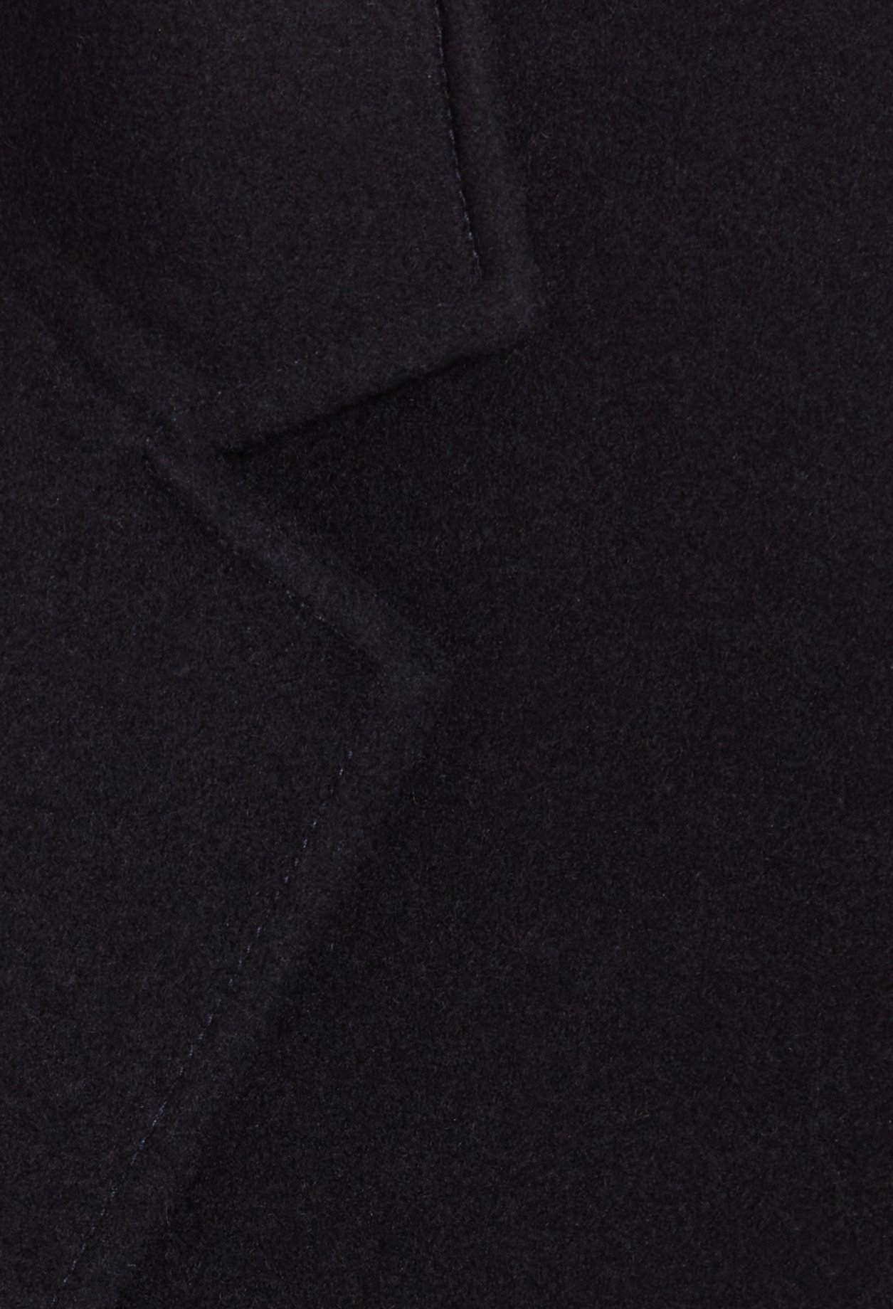 Manteau laine mi-long bleu marine