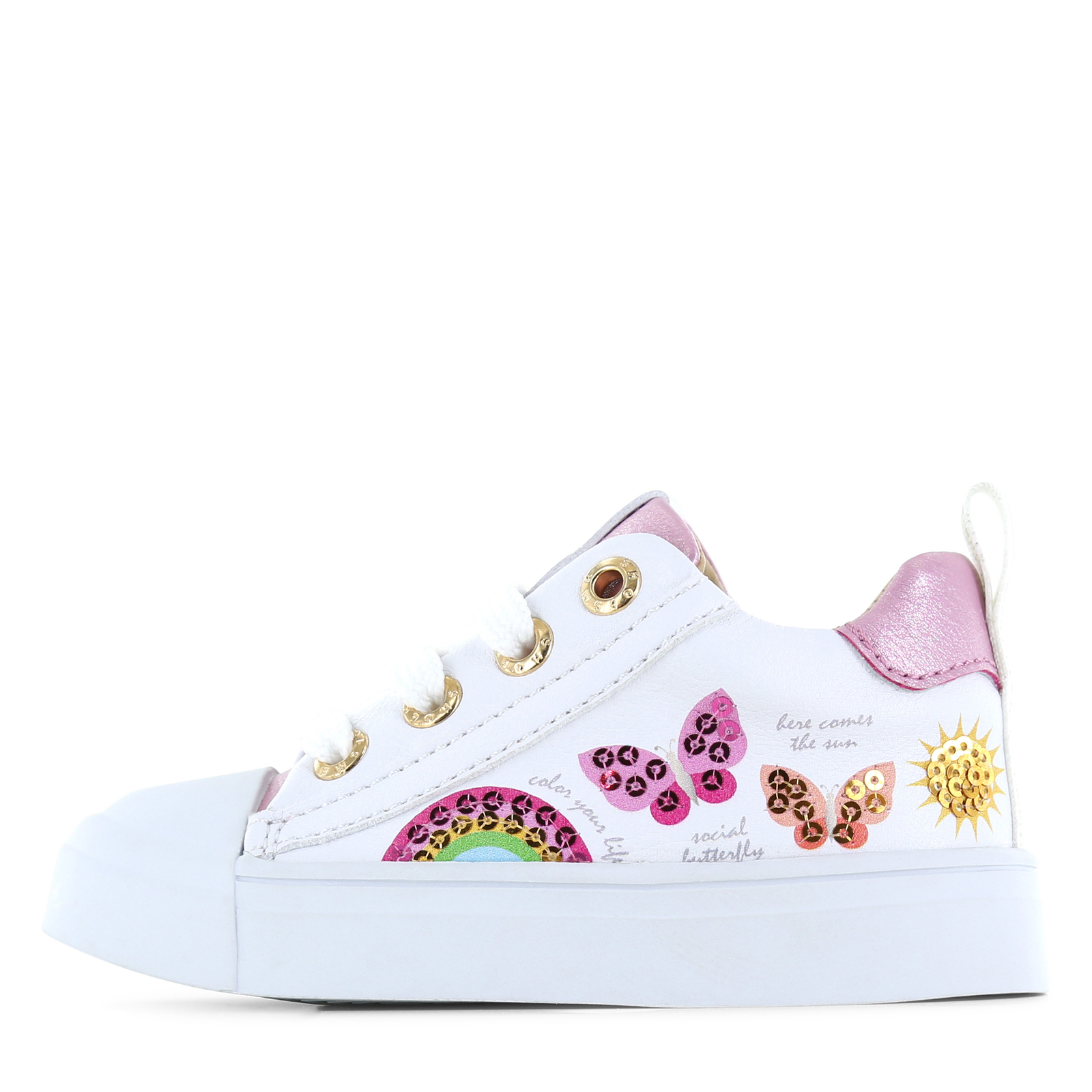 Shoesme weißer Sneaker mit Schmetterling