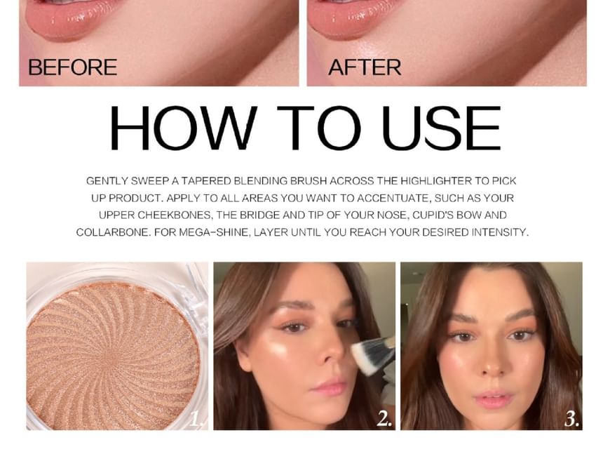HANDAIYAN - Swirled Relief Delicate Highlighter - 6 kleuren